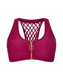 Amoena Dubai Bikini-Top - Burgunder / Gold